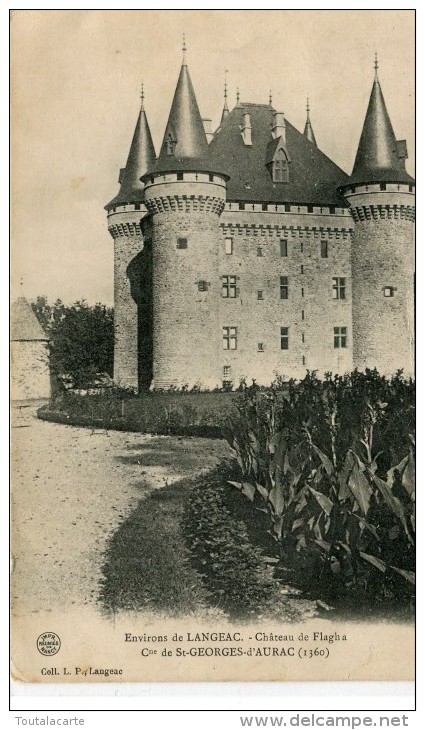 CPA 43 ENVIRONS DE LANGEAC CHATEAU DE FLAGHA COMMUNE DE ST GEORGES D AURAC - Langeac