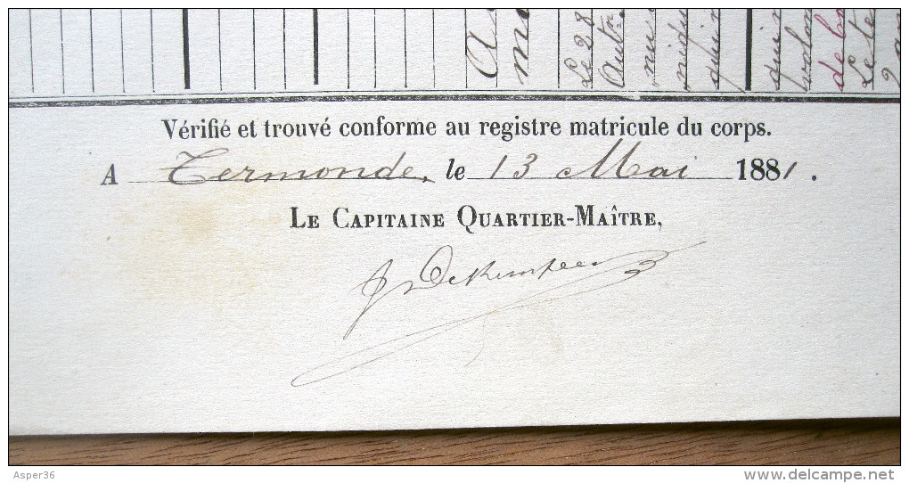 2me Régiment de Ligne, soldat Pierre Leclercq, né à Hornu en 1849