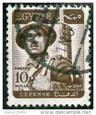EGITTO, EGYPT, 1953, COMMEMORATIVO, FORZE ARMATE, FRANCOBOLLO USATO, Scott 326 - Used Stamps