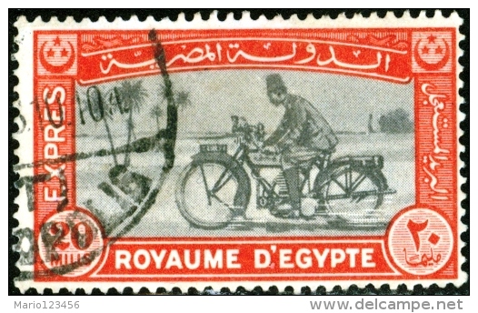 EGITTO, EGYPT, 1929, COMMEMORATIVO, RECAPITO POSTALE, FRANCOBOLLO USATO, E2 - Usados