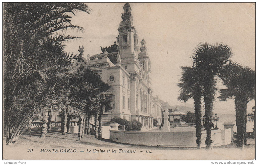 CPA - AK Monaco Monte Carlo Le Casino Et Les Terasses - Les Terrasses