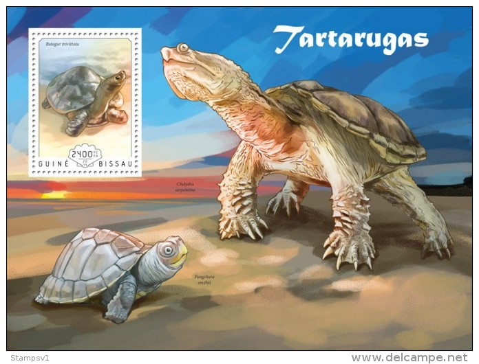 Guinea Bissau. 2014 Turtles. (606b) - Tortues