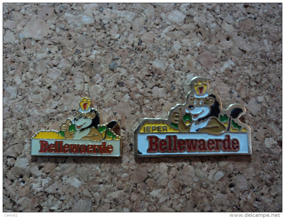 LOT DE 2 PINS PARC ATTRACTION BELLEWAERDE - Disney