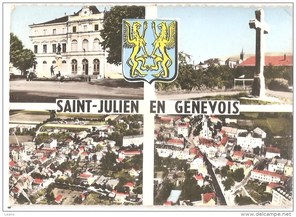 SAINT JULIEN EN GENEVOIS - Multivues Avec Blason - Saint-Julien-en-Genevois