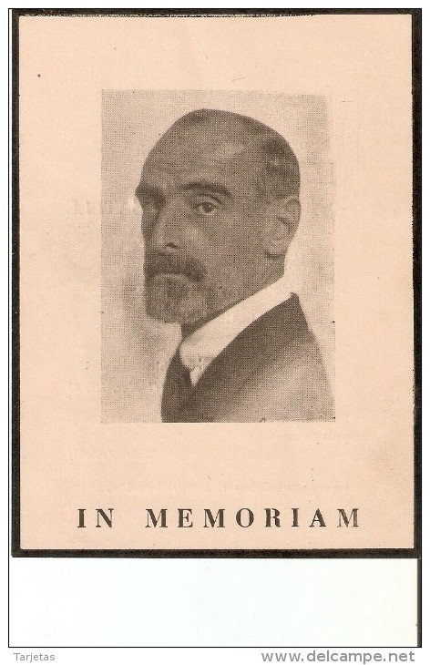 IN MEMORIAM FRANCESC CAMBO I BATLLE MUERTO EN BUENOS AIRES EL 30 DE ABRIL 1947 (RECORDATORIO) - Documentos Históricos