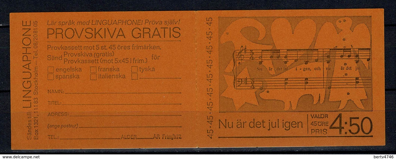 Sverige 1972  Yv  C762** Boekje/carnet 762** - 1951-80