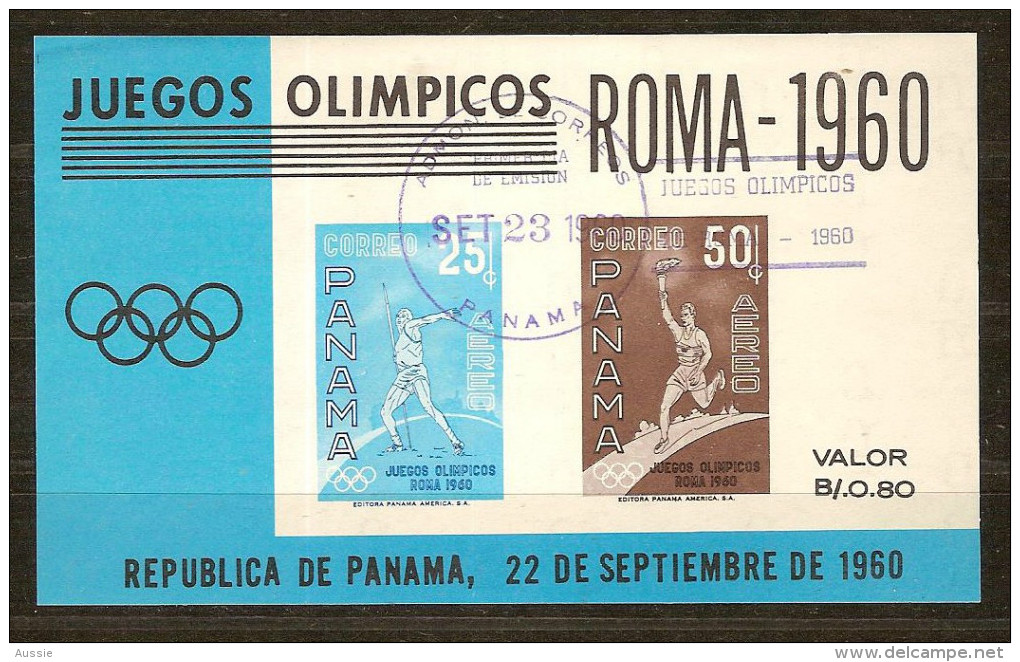 Panama 1960 Y Vertn° Bloc 8 (°) Used Cote 40 FF - Panamá