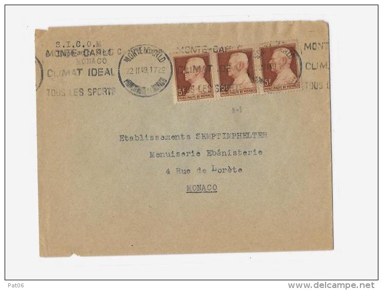Principauté De Monaco &laquo; MONACO &raquo;* Monaco Assimilé Aux Tarifs Français * LSI  - Tarif à 15F. (6.1.1949/30.6.1 - Cartas & Documentos