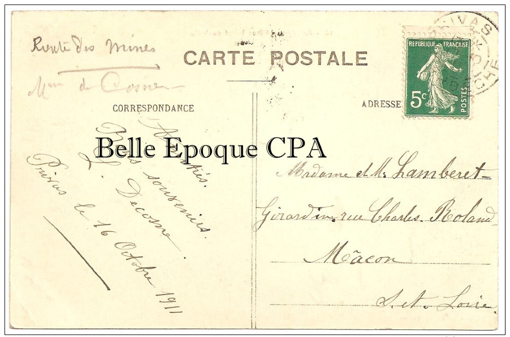 07 - PRIVAS - Place Hôtel-de-Ville +++++ C. Artige Fils, Édit., Aubenas, #12 +++++ Vers Macon, 1911 +++++ RARE - Privas