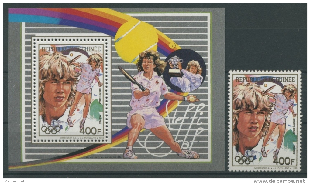 Guinea 1988 Olympiade 1218 Block 316 A Postfrisch (R4712) - Guinea (1958-...)