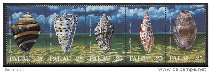 Palau 1988 Meeresschnecken 230/34 ZD Postfrisch (C852) - Palau