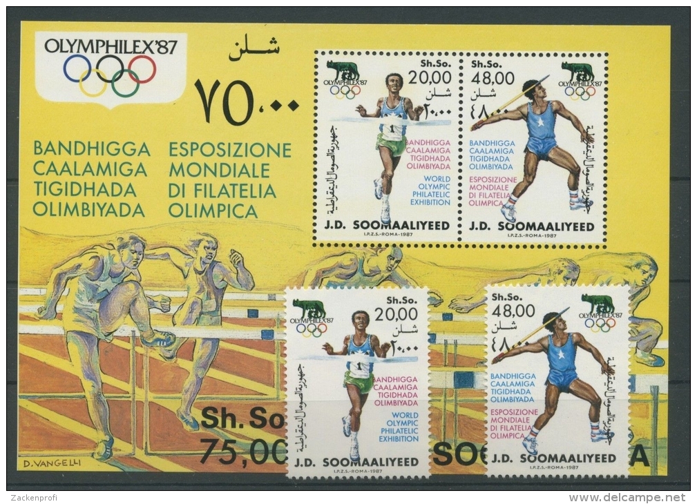 Somalia 1987 Olympiade 398/99 Block 23 Postfrisch (R4770) - Somalia (1960-...)