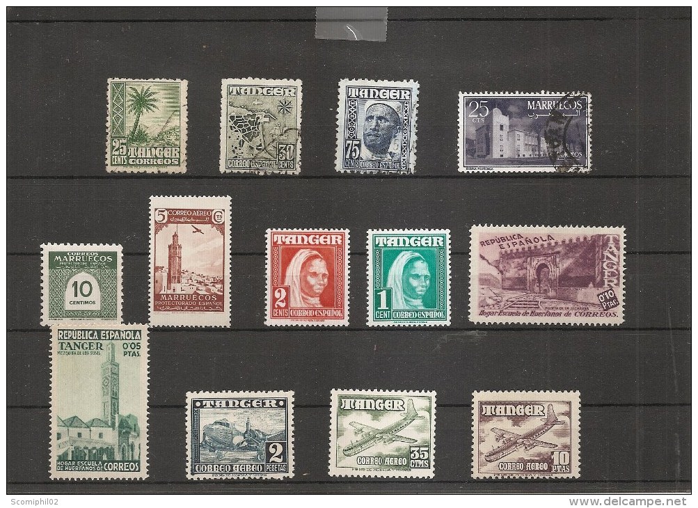 Maroc Espagnol ( Petit Lot De Timbres Divers Différents ) - Marocco Spagnolo