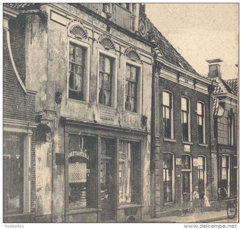 ALTE POSTKARTE OUDE GEVEL COEVORDEN BAKKERIJ Bakery Nederland Netherlands Pays-bas Altes Haus House Cpa Postcard AK - Coevorden