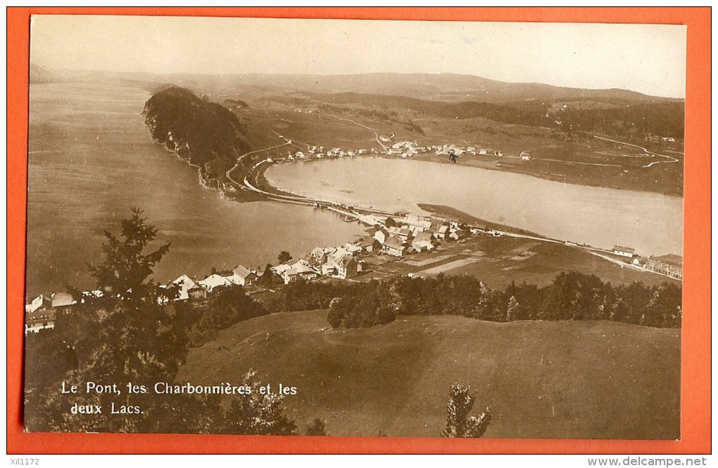 BSD-36 Le Pont, Les Charbonnières Et Les Deux Lacs. Cachet Le Pont 1926 Pour Morcles. - Morcles