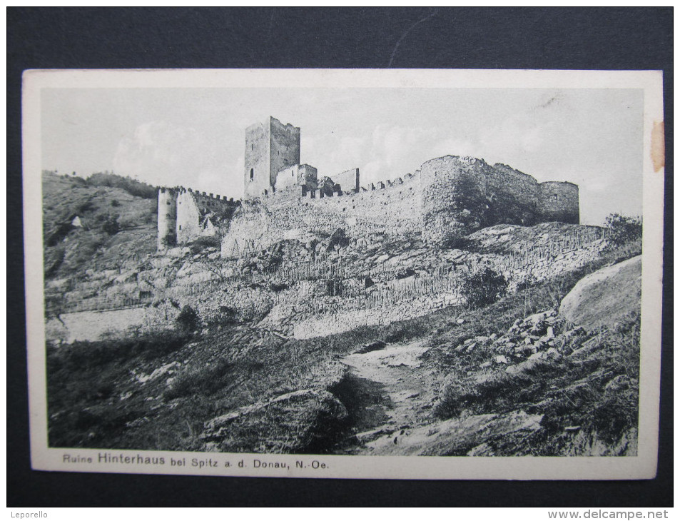 AK HINTERHAUS Bei SPITZ A.d.Donau Ruine Ca.1915   /// D*14400 - Wachau