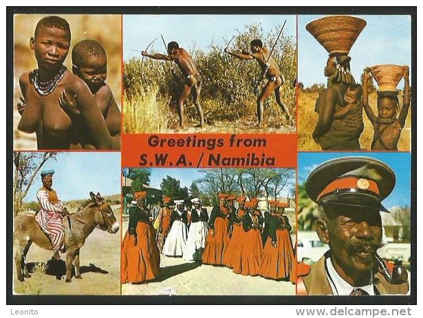 SWA South West Africa Namibia Bush-Men-Women Ovambo Herero 1980 - Namibië