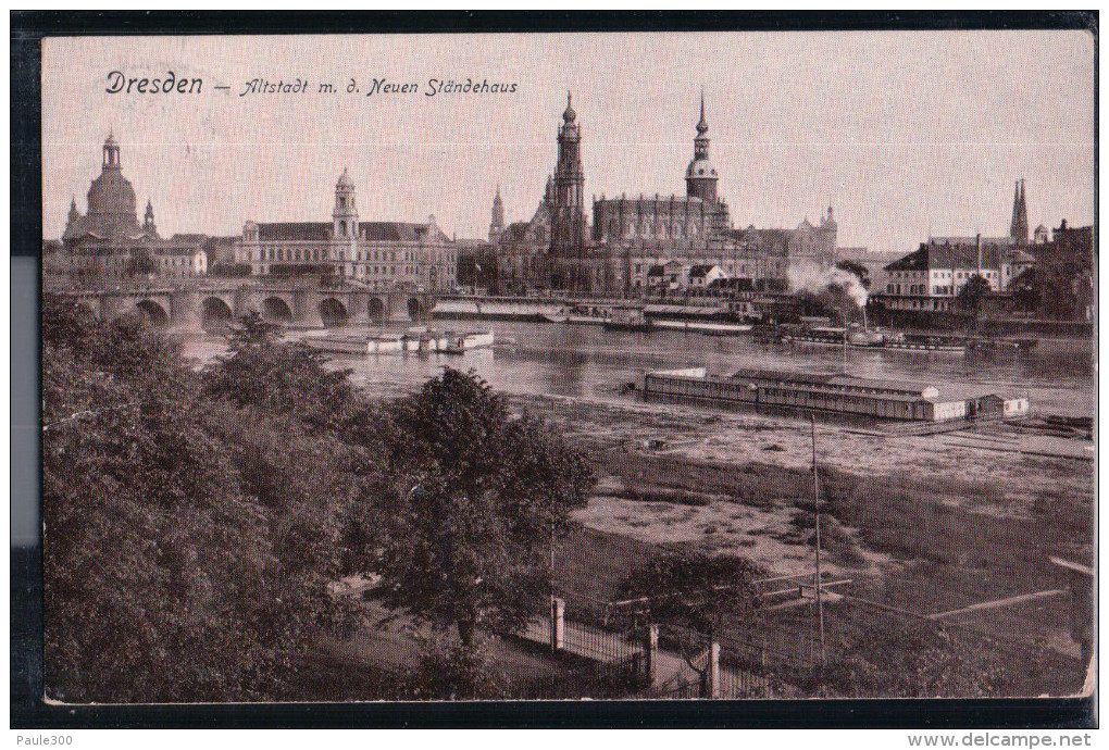 Dresden - Altstadt Mit Dem Neuen Ständehaus 1908 - Dresden