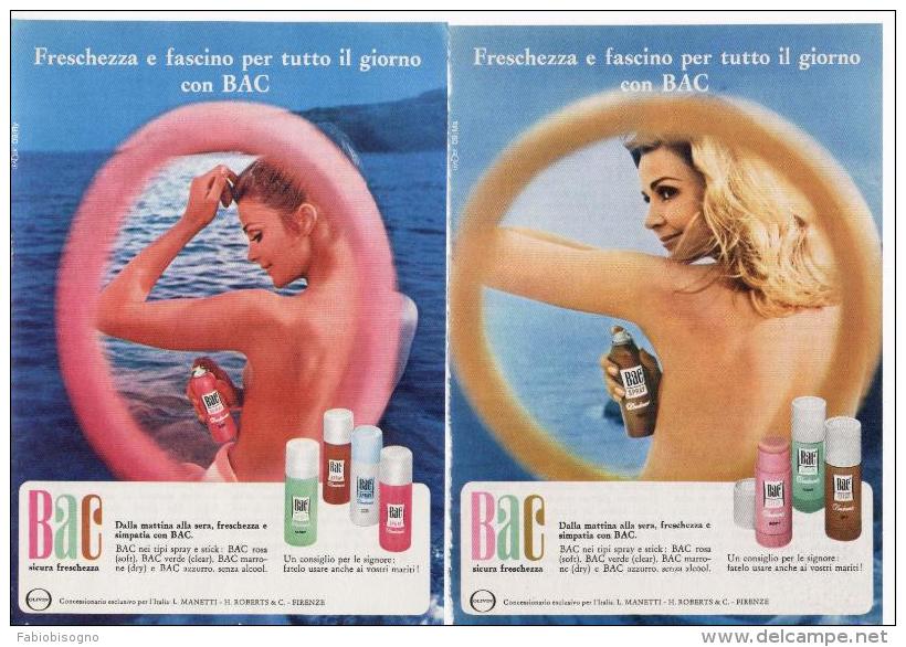 1970 - Deodorante BAC  -   1  Pubblicità Cm. 13,5 X 18,5 - Zeitschriften