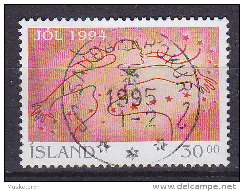 Iceland 1994 Mi. 816     30.00 Kr. Weihnachten Christmas Deluxe SAUDARKROKUR Cancel !! - Gebruikt