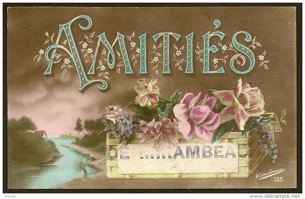 MIRAMBEAU Rare Fantaisie Amitiés (Cinéma) Chte Mme (17) - Mirambeau