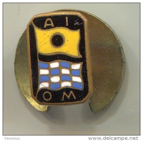 FORMULA 1 - Car, Racing, Race, AIOM, Enamel, Button Hole, Vintage Pin, Badge - Autorennen - F1