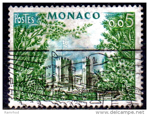 MONACO 1960 Palace Of Monaco - 5c. - Green, Black And Blue  FU - Oblitérés