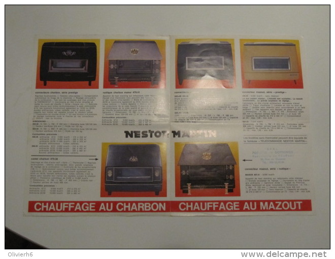 PUBLICITé (M1414) NESTOR MARTIN (3 Vues) Le Confort Mazout Charbon Poelerie De Dottignies - Imprenta & Papelería