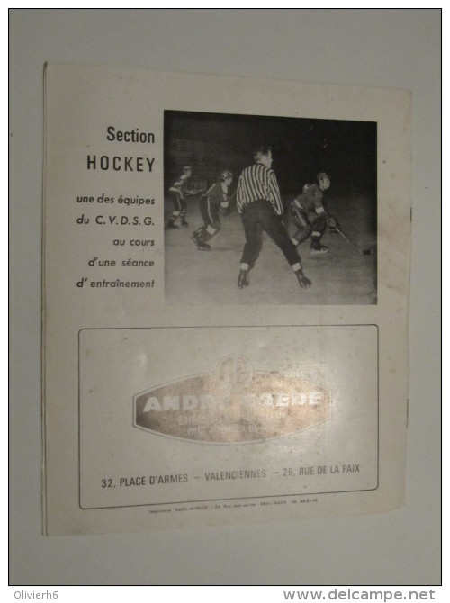 PUBLICITé (M1414) PATINOIRE DE VALENCIENNES (3 Vues) Gala De Fin De Saison 1975-1976 Eric Krol, Christine Gloire, Hockey - Sport En Toerisme
