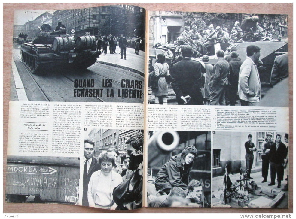 Magazine Avec Article "Invasion De La Tchècoslovaquie, Quand Les Chars écrasent La Liberté" 1968 - Autres & Non Classés