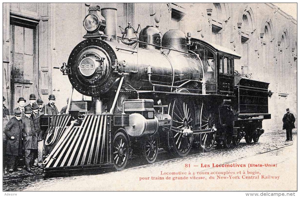Les Locomotives (Etats Unis) Dampflokomotive New York Central Railway - Eisenbahnen