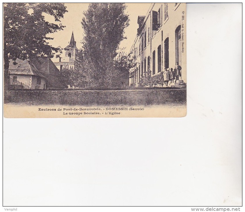 CARTE POSTALE 1915 -PONT DE BEAUVOISIN - ISERE-CACHET VIOLET -14e REGION-HOPITAL 120 Bis  - TB - WW I