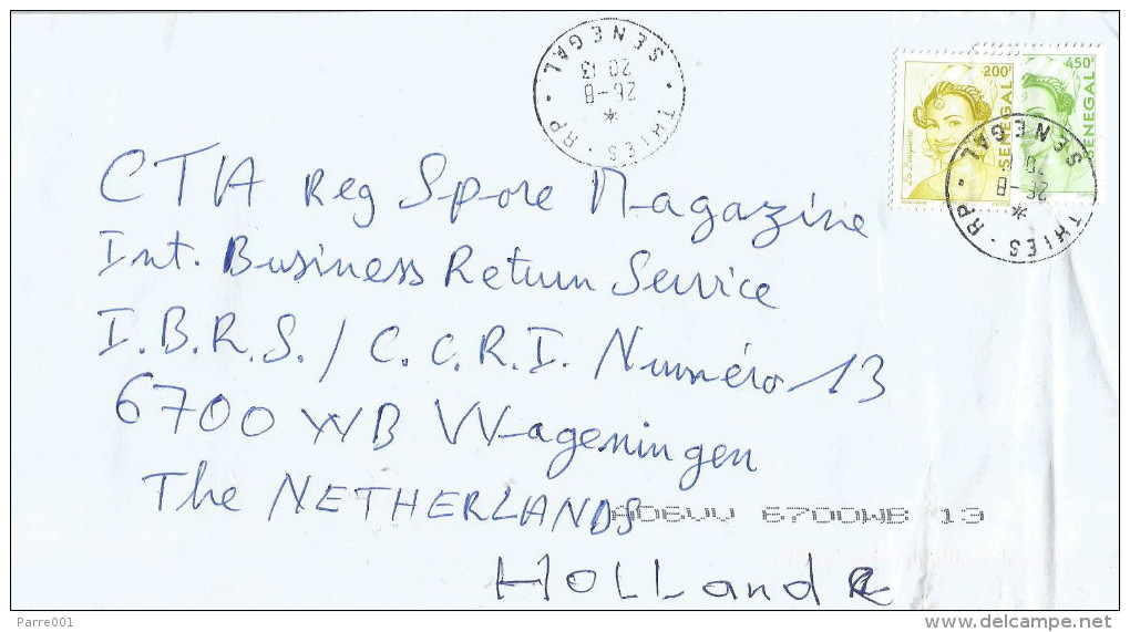 Senegal 2013 Thies RP Peul Woman 200f 450f Cover - Senegal (1960-...)