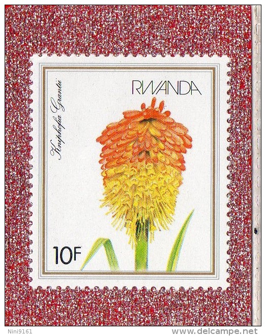 RWANDA  --  FLEURS  .....LE   KNIPHOFIA  --  **  10 F. **  --  POSTE  1982  --  NEUF SANS TRACE DE CHARNIERE - Neufs