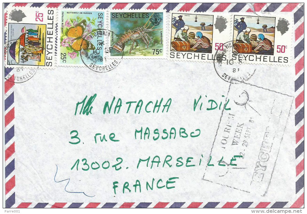 Seychelles 1981 Victoria Tourism Week Special Handstamp Cover - Seychellen (1976-...)