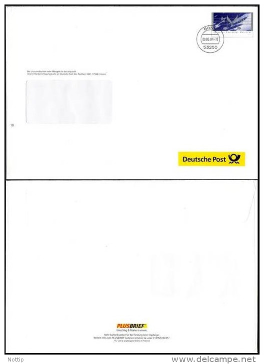 Plusbrief Ganzsache Dienstganzsache Deutsche Post EA B7 144 C 00.00.04-18 Gelaufen - Enveloppes Privées - Oblitérées