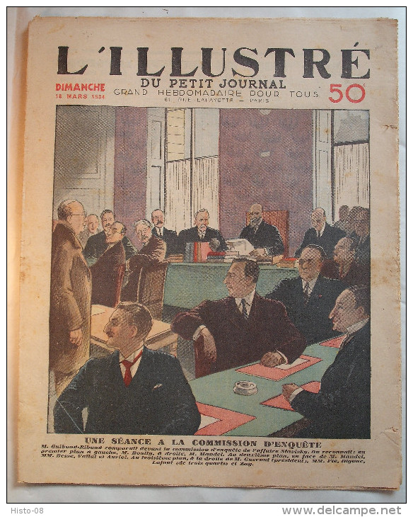 L'ILLUSTRE Du PETIT JOURNAL:.1934 :L'AFFAIRE STAVISKY..ENQUETE JUDICIAIRE...JUSTICE.....LYON..ACTUALITES..Etc... - Autres & Non Classés