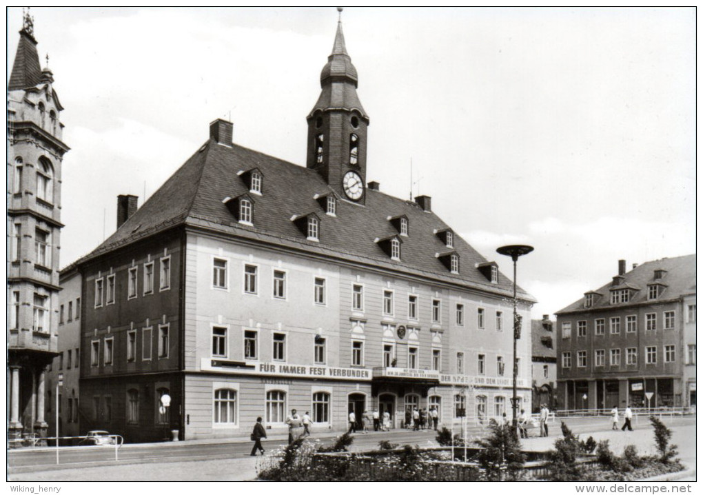 Annaberg Buchholz - S/w Markt Mit Rathaus - Annaberg-Buchholz