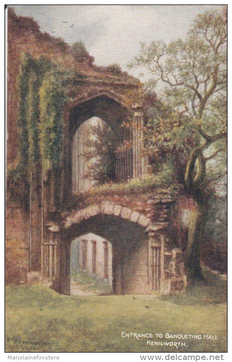 Post Card - Salmon Series - Entrance To Banqueting Hall - Kenilworth. N° 2261 - Autres & Non Classés