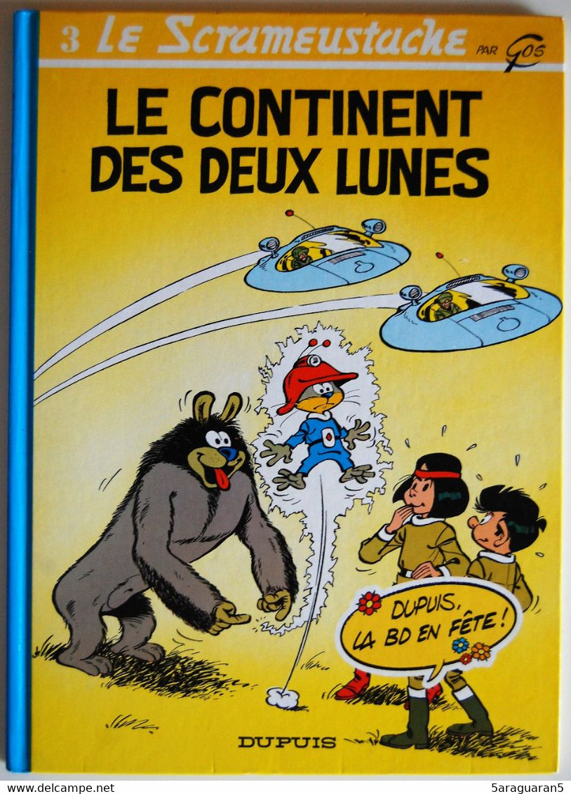 BD LE SCRAMEUSTACHE - 3 - Le Continent Des Deux Lunes - Rééd. 1994 BD En Fête - Scrameustache, Le