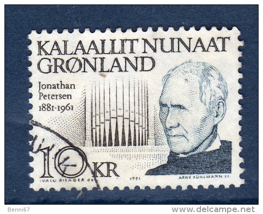 GROENLAND Greenland 1991 J. Petersen Yv 209 OBL - Gebruikt