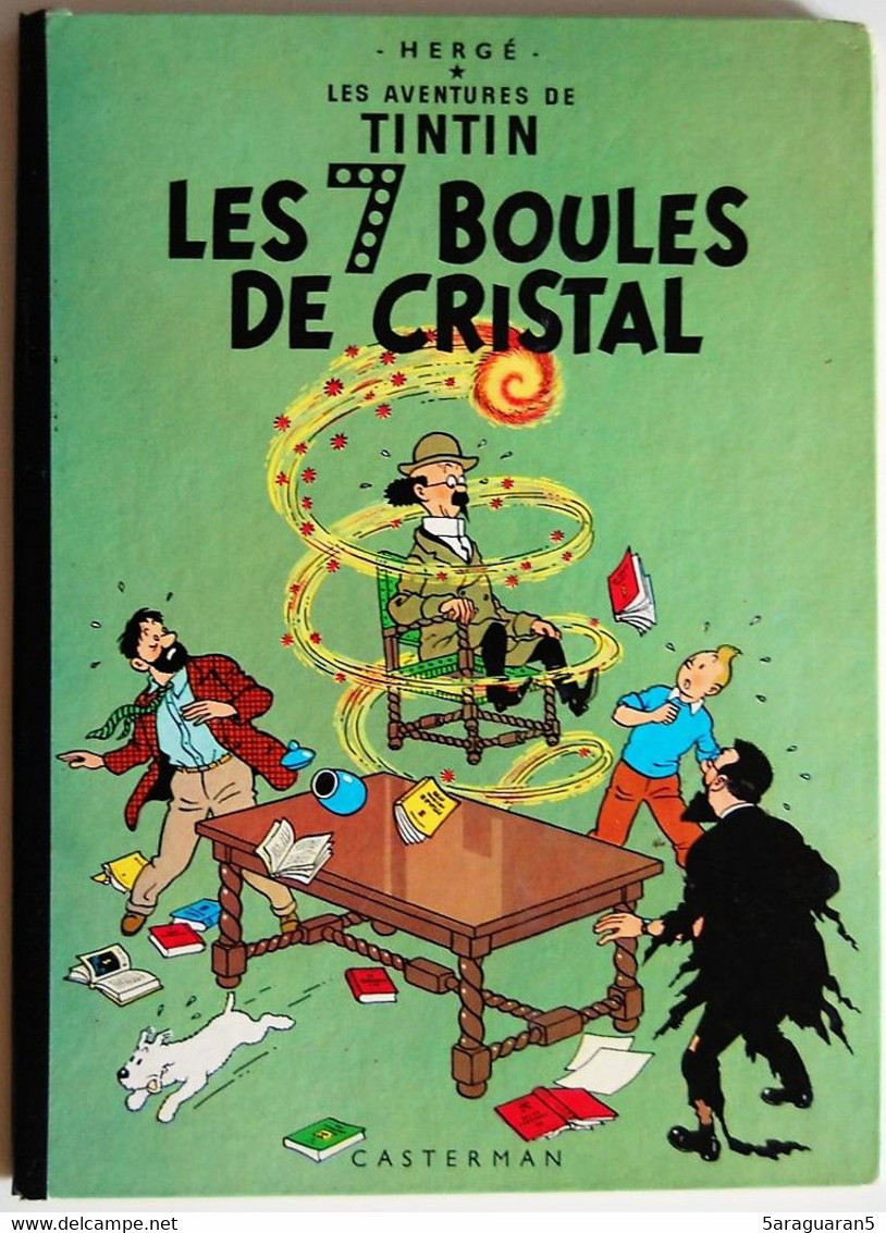BD TINTIN - Les 7 Boules De Cristal - B39 - Rééd. 1971 - Tintin