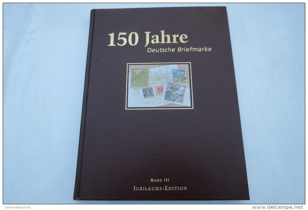 "150 Jahre Deutsche Briefmarke" Band 3 Der Jubiläums-Edition, Goldschnitt - Filatelie