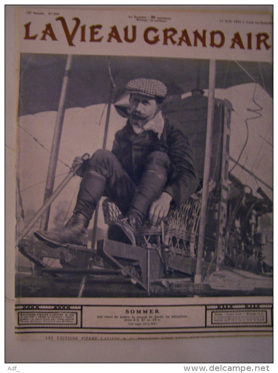 @ COURSES HIPPIQUES  AVIATION  LA VIE AU GRAND AIR N°569 DU 14/08/1909  AVIATEUR SOMMER - Autres & Non Classés