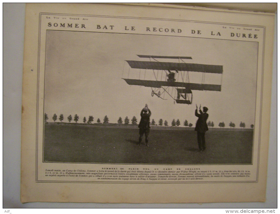 @ COURSES HIPPIQUES  AVIATION  LA VIE AU GRAND AIR N°569 DU 14/08/1909  AVIATEUR SOMMER - Autres & Non Classés