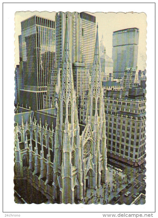 Etats Unis: St. Patrick Cathedral, New York City, Timbre (14-3535) - Panoramische Zichten, Meerdere Zichten