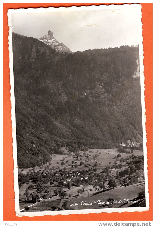 POA-16  Châtel Sur Bex Et Dents De Morcles. Cachet Bex 1945 - Bex