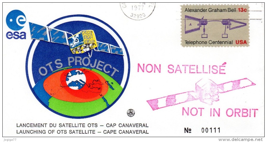 Lancement Du Satellite OTS De L'esa à Cap Canaveral 13 Sept.1977 - Echec - Noord-Amerika