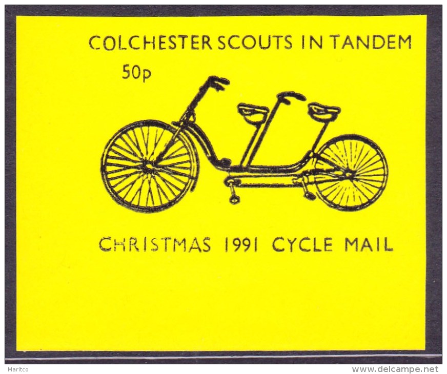 GB Local 1991 Colchester Scout In Tandem  Cycle Maile 50P   - Bicycle Velo Fahrrad - - Wielrennen