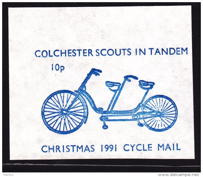 GB Local 1991 Colchester Scout In Tandem  Cycle Maile 10P   - Bicycle Velo Fahrrad - - Wielrennen